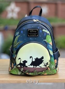 Loungefly Disney The Lion King 30th Anniversary GITD Mini Backpack & Wallet NWT