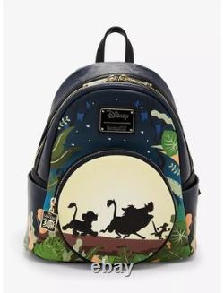 Loungefly Disney The Lion King 30th Anniversary GITD Mini Backpack & Wallet NWT