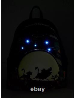 Loungefly Disney The Lion King 30th Anniversary GITD Mini Backpack & Wallet NWT