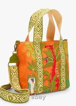 Loungefly Disney The Lion King Animals Embossed Tropical Tote Convertible Bag Loungefly Disney The Lion King Animals Embossed Tropical Tote Convertible Bag