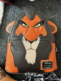 Loungefly Disney The Lion King Scar Cosplay Mini Backpack With Wallet