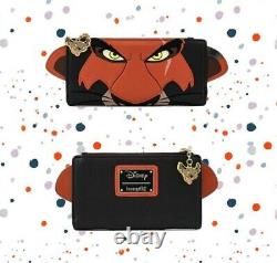Loungefly Disney The Lion King Scar Cosplay Mini Backpack and Wallet