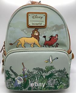 Loungefly Disney The Lion King Simba Pumbaa Timon PALM EXCLUSIVE Mini Backpack