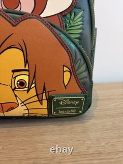 Loungefly Disney The Lion King Simba Timon Pumbaa Triple Pocket Backpack Bag