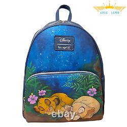 Loungefly Disney The Lion King Simba and Nala Sleep Stars Mini Backpack New