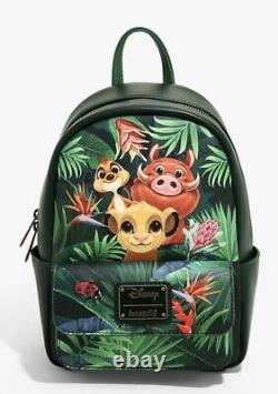 Loungefly Disney The Lion King Tropical Trio Mini Backpack NWT