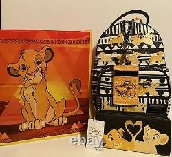 Loungefly x Disney The Lion King Simba & Nala Backpack, Wallet & Lanyard