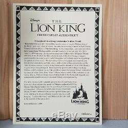 MUFASA SCULPTURE LE 1500 Kevin Kidney The LION KING Disney Celebration with COA