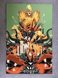 Mondo Lion King Poster Screen Print Variant Matt Taylor Disney Never Grow Up