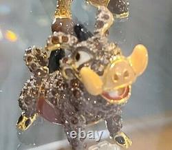 NEW DISNEY Parks Jeweled PUMBAA LION KING by Arribas Swarovski Crystals Figure