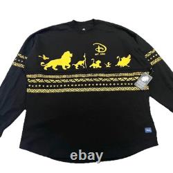 NEW Lion King Lifestyle Disney Spirit Jersey XL Disneyland Paris Black RARE