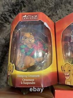 NIB Lot 9 Enesco Vintage Disney The Lion King Hanging Christmas Xmas Ornament