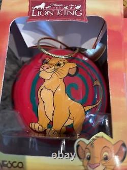 NIB Lot 9 Enesco Vintage Disney The Lion King Hanging Christmas Xmas Ornament