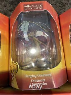 NIB Lot 9 Enesco Vintage Disney The Lion King Hanging Christmas Xmas Ornament