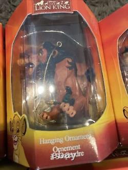 NIB Lot 9 Enesco Vintage Disney The Lion King Hanging Christmas Xmas Ornament