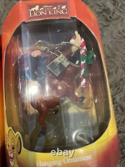 NIB Lot 9 Enesco Vintage Disney The Lion King Hanging Christmas Xmas Ornament