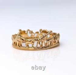 New 100% Authentic PANDORA 14k Gold Plated Disney The Lion King Ring 163362C00