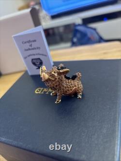 New Disney Arribas Brothers Swarovski Crystal Pumba Lion King Jeweled Figure