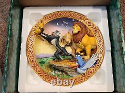 New Disney Lion King 3D Collector's Wall Plate The Circle of Life Begins & COA