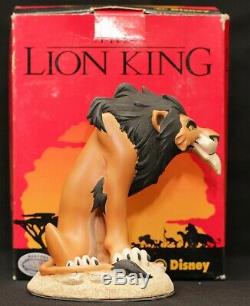 New Extremely Rare! Walt Disney The Lion King Scar Hand Painted Figurine Statue