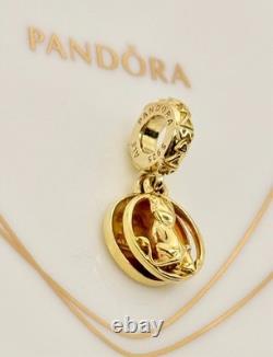 New Genuine Pandora x Disney Shine Gold Circle of Life Lion King Charm 768639C01