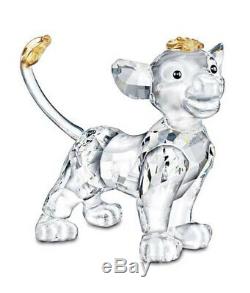New Swarovski Crystal Disney The Lion King Simba Lion Cub Retired With Gift Bag