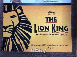 Newsies The Musical and Lion King on Broadway Theatre Advertisement