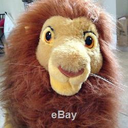 Official Disney exclusive HUGE Mustafa Lion King plush stuffed animal 27 &clean