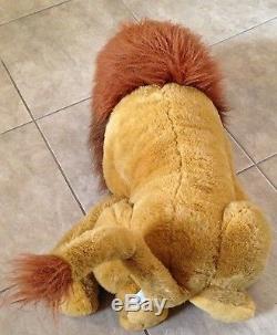 Official Disney exclusive HUGE Mustafa Lion King plush stuffed animal 27 &clean