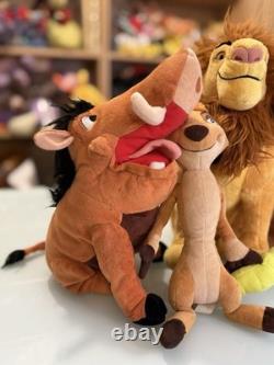 Official Disney stamped Lion King Scar Mufasa Pumbaa Timon plush soft toy Teddy