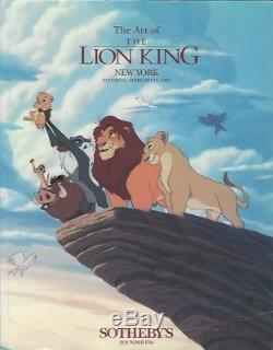 Org. Disney Production Cel Set-up Production Background The Lion King Simba Nala