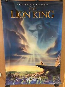 Original Disney Lion King One Sheet Movie Poster Double Sided Rolled 1994