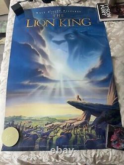 Original Double Sided Lion King Movie Quad 1994