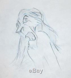 Original Walt Disney Animation Art Production Drawing from The Lion King of Scar