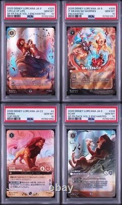 PSA 10 Disney Lorcana Lion King Enchanted Set Simba 4/C2 Top Prize Promo Japan