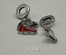 Pandora Disney Lion King Simba Timon Pumbaa Charm Set S925 ALE Authentic