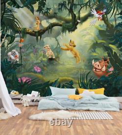 Photo wallpaper for kids bedroom Lion King Disney 137x110 inch wall mural decor