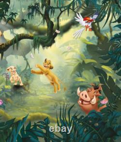 Photo wallpaper for kids bedroom Lion King Disney 137x110 inch wall mural decor