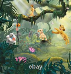 Photo wallpaper for kids bedroom Lion King Disney 137x110 inch wall mural decor