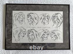 Photocopy of Disney Lion King studio production drawings