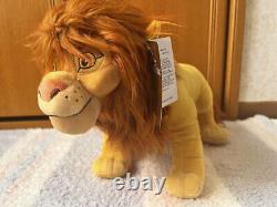 Plush Simba Scar Lion King Disney Store Tag Set from Japan 37cm 28cm