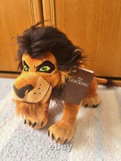 Plush Simba Scar Lion King Disney Store Tag Set from Japan 37cm 28cm