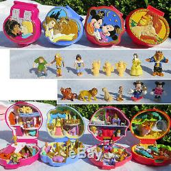 Polly Pocket DISNEY 100% Beauty and the Beast, Lion King Mickey Mouse Notre Dame
