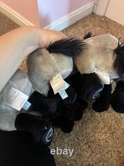 RARE 2011 Authentic Disney Store The Lion King Banzai Shenzi Ed Plush Hyena Set
