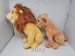 RARE 2011 Disney Store Lion King Adult Simba & Nala Large 18 Collectible Plush