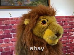 RARE DISNEY STORE THE LION KING Large MUFASA SIMBA Stuffed Plush TOY 26 Tall