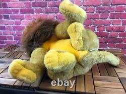 RARE DISNEY STORE THE LION KING Large MUFASA SIMBA Stuffed Plush TOY 26 Tall