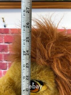 RARE DISNEY STORE THE LION KING Large MUFASA SIMBA Stuffed Plush TOY 26 Tall