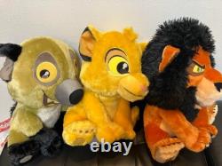 RARE Disney Lion King Simba Scar Ed 2024 Plush doll Set of 3 from JAPAN