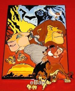 RARE LE 100 Jumbo Disney PinThe Lion King Mufasa Simba Nala Scar Circle of Life